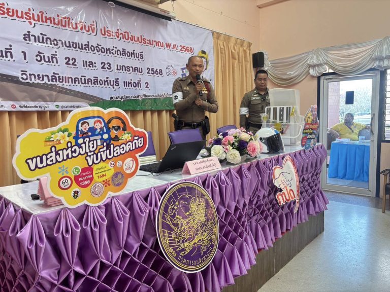 โครงการนักเรียนรุ่นใหม่มีใบขับขี่ ประจำปีงบประมาณ 2568